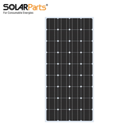 Panneau solaire pliable portable 18V/100W 1160*530*25mm 100% verre trempé silicium monocristallin plaque arrière blanche TUV Power