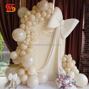 SMOOTH Champagne Bow Fabric Silk Giant Bow Large Bow for <b>Wedding</b> Events Backdrop Decoration Party <b>Props</b> - Product Image 2