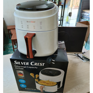 Silver Crest Mini friteuse à air <span class=keywords><strong>de</strong></span> 8 litres avec écran LCD Matériau plastique <span class=keywords><strong>électrique</strong></span> Aucune huile requise Rapports <span class=keywords><strong>de</strong></span> consommation similaires Meilleur support chauffant - Product Image 3