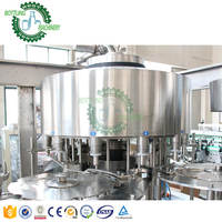 Type rotatif automatique 3 en 1 3l 4l 5l bouteille en plastique PET pure boisson minérale printemps eau douce rinçage machine à capsuler de remplissage