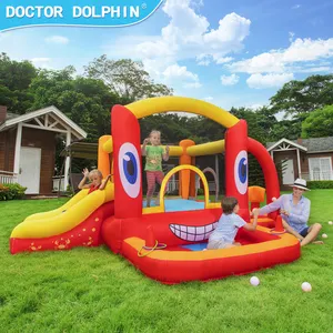 डॉक्टर डॉल्फिन बच्चों जमे हुए छोटे पार्टी पानी आउटडोर हवा बड़ा कूद उछाल घर inflatable महल