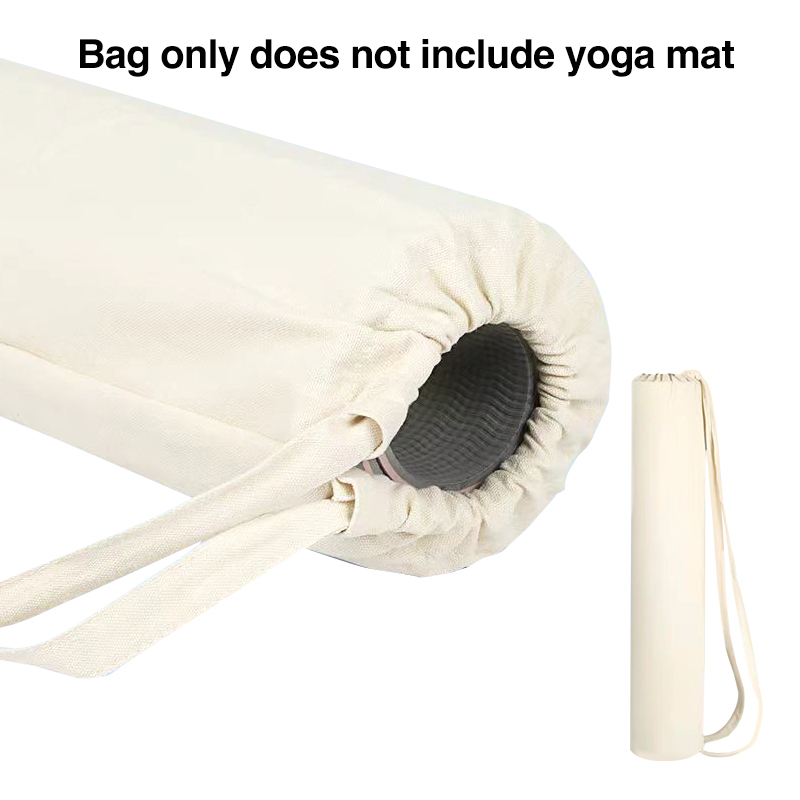white Canvas bucket bag