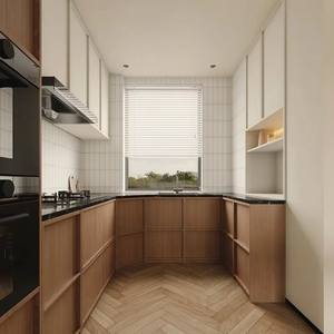 Custom moderno stile americano antico in legno massello di lusso luce armadio <span class=keywords><strong>cucina</strong></span> casa di alta qualità - Product Image 2