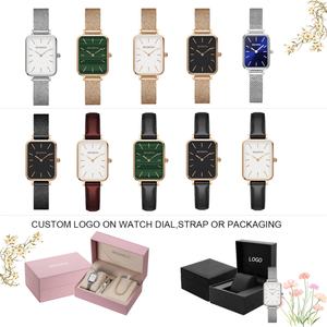 Reloj de Pulsera de Lujo para Mujer OEM ODM, Esfera Cuadrada, Minimalista, Resistente al Agua, de Acero Inoxidable, con Movimiento de Cuarzo - Product Image 4