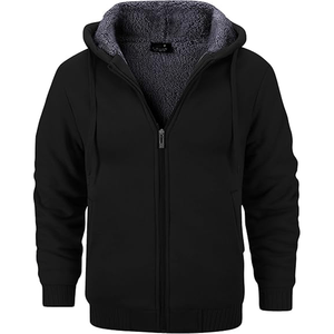 Felpa Sportiva Personalizzata ODM Super Calda e Spessa, Invernale, Foderata in Sherpa, Antivento, in Pile Polare - Product Image 1