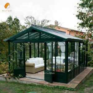 Jardin extérieur Grand style occidental ornemental en fer forgé Gazebo Solaires Maisons en verre - Product Image 6