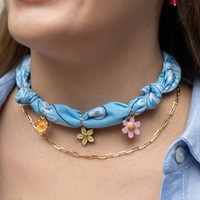 Kalung Baja Anti Karat Comiya 2026 Rantai Bambu Motif Jari Jamur Hati Bunga Liontin Beragam 18K