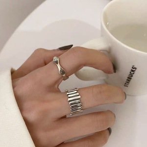 Anillo de plata de ley S925 con diseño geométrico para el dedo índice de mujer, joyería minimalista de moda, regalo - Product Image 5
