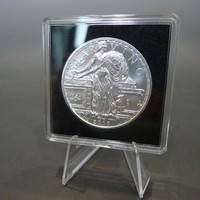 Capsule de monnaie carrée en acrylique transparent, étui de protection pour pièce de monnaie américaine Silver Eagle, porte-pièce commémorative avec mousse noire insérée