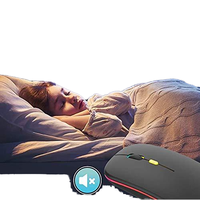 Ratón LED Recargable Silencioso y Delgado OEM con Luces RGB, Modo Dual Inalámbrico BT/2.4G, Doble Orientación, para Carga de Computadora de Escritorio y Portátil
