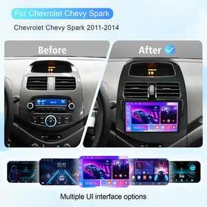 Reproductor de DVD <span class=keywords><strong>para</strong></span> Auto Rhythm Premium de 9 Pulgadas con <span class=keywords><strong>Android</strong></span> 11, Pantalla Táctil IPS, GPS, Carplay, Unidad de Actualización de Lujo <span class=keywords><strong>para</strong></span> Chevrolet Chevy Spark 2011-2014 - Product Image 2