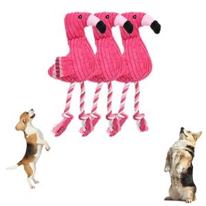 Toptan kuzu & Flamingo gıcırtılı peluş köpek oyuncaklar mısır kadife çiğnemek oyuncaklar, noel hediyeler için dayanıklı yumuşak doldurulmuş hayvanlar - Product Image 2