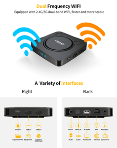 Boîtier <span class=keywords><strong>TV</strong></span> intelligent KANAVI S905W2 Android 13 4K HDR10 compatible NF, Wi-Fi double bande, BT5.0, lecteur multimédia de streaming OTT - Product Image 4