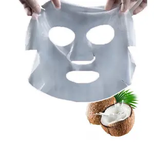 Bio Cellulose Blad Kokosnoot Fermentatie Gezicht Maskeren Korea Afbreekbaar Vel Masker