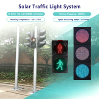 Feu de signalisation routière LED 300 mm 5 mm à alimentation solaire ou secteur Cosyn Vietnam Malaisie/Indonésie/Philippines/Arabie Saoudite, à lumière constante