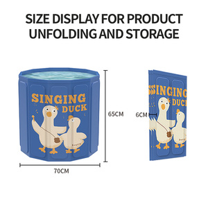 Baignoire portable avec plaque <span class=keywords><strong>de</strong></span> support solide Mini rangement Ne prend pas beaucoup <span class=keywords><strong>de</strong></span> place Conception à double drain - Product Image 3