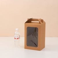 Tas Kemasan Boneka Tas Hadiah Jendela Transparan Tas Hadiah Kreatif Berongga untuk Bunga dan Suvenir Tas Buket Boneka Asal Cina