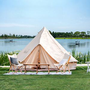 เต็นท์แคมป์ปิ้งสุดหรูขนาดใหญ่ 4 ฤดู 3ม. 4ม. 7ม. กันน้ำ สำหรับโรงแรมและแคมป์ปิ้ง พร้อมพรมปูพื้น รูปทรงพีระมิด/ดาว ลดราคาพิเศษ - Product Image 5