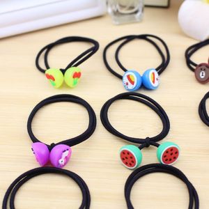 Fruit Design Hair Ties Rubber Colorful Mixed Women's Hair Accessories Casual Headwear Small <b>Gifts</b> Wholesale - Product Image 3