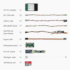 Controlador de Vuelo CUAV X7+ Pro, Piloto Automático de Código Abierto PX4 APM Pixhawk RC FPV para Drones de Carreras, Drones de Ala Fija y Cuadricópteros - Product Image 6