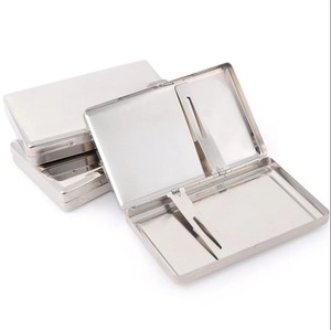 Hút trường hợp <span class=keywords><strong>OEM</strong></span> xử lý bề mặt Anodized lưu trữ Hộp hợp kim nhôm kim loại tùy chỉnh thiết kế thời trang cho 20 cái thuốc lá miễn phí - Product Image 5