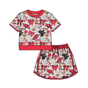 Conjuntos de Ropa Deportiva para Bebés Niñas: Camiseta, Falda y Pantalones Cortos, Estilo Casual y Transpirable - Product Image 3