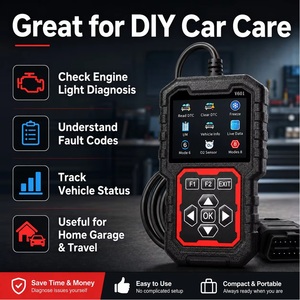 Escáner OBD2 V601, Herramienta de Diagnóstico para Autos, Lee y Borra Códigos de Error DTC, Datos en Tiempo Real, Comprobación I/M, Lector de Códigos de Falla del Motor - Product Image 6