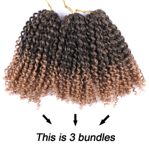 Extensiones de cabello trenzado de ganchillo Marlybob, trenzas sintéticas rizadas Afro voluminosas, accesorio de ganchillo fácil para estilos rápidos - Product Image 3