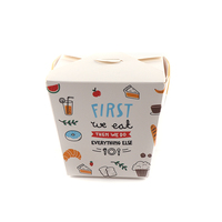 Client imprimé jetable boîte à nouilles en papier, doner l'impression kebab boîte