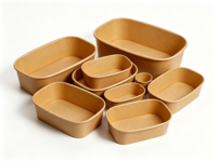 Bol à emporter rond en amidon de maïs avec couvercle anti-fuite, compostable et écologique, pour soupes, salades et plats chauds