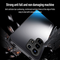 Pour Itel Super 26 Ultra / Itel S26 Ultra – Coque arrière rigide avec protection d'objectif AG effet mat et support, pare-chocs souple