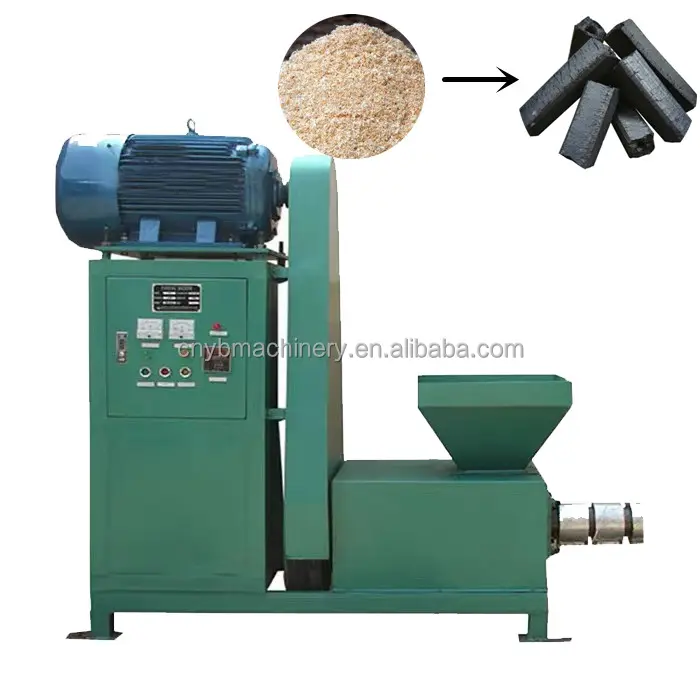 Small coconut shell charcoal briquette press machine china trade