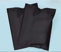 Sacs d'emballage pour vêtements en plastique LDPE recyclé, mats et givrés, avec fermeture éclair et curseur