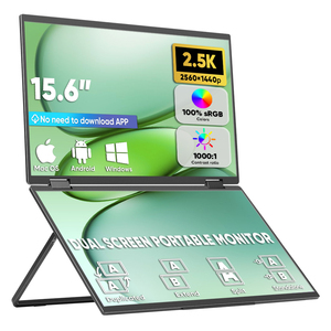 OEM ODM Marque privée Shell de luxe 15.6 pouces Triple double écran Moniteur Portatil LOGO personnalisé Fabricant avec quantité minimale de commande bas