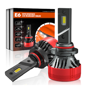Phare au xénon HID plus haute puissance 110W, ampoules <span class=keywords><strong>LED</strong></span> E6 9005, lot de 2 pièces, automobile, Super brillantes, 24000LM - Product Image 1