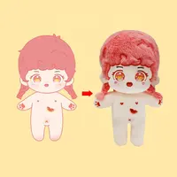 Düşük MOQ Kpop popüler yumuşak oyuncak peluş doldurulmuş bebek özel