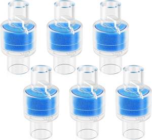 6 Pack HME scambiatore di umidità di calore filtro In linea unità soluzione di umidificazione per macchina <span class=keywords><strong>CPAP</strong></span> BiPAP & Mask <span class=keywords><strong>Z1</strong></span> Z2 Dreamstation - Product Image 1