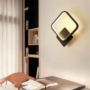 Moderno LED Minimalista Luz De Parede Criativo Metal Acrílico Sala Lâmpada de Parede Corredor Escadaria Corredor parede interior luz