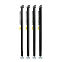 Accessoires pour remorques de camping-car : Cric manuel de levage noir pour remorques de pick-up et de camping-cars