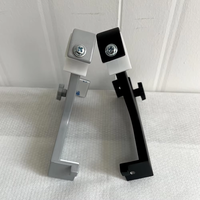 Accessoires de tringle à rideaux en alliage d'aluminium non perforé, durables, style campagnard français, sans perforation, couleur et taille personnalisables