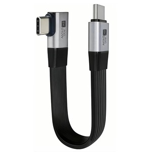 Cable <span class=keywords><strong>USB</strong></span> Tipo <span class=keywords><strong>C</strong></span> en Ángulo de 90 Grados, <span class=keywords><strong>USB</strong></span> 3.2 Gen 2x2, Carga Rápida, Transferencia de Datos, Transmisión de 80 Gbps, 240 W, 8K, 60 Hz, Función Completa - Product Image 2