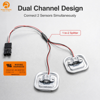 Arnés de cableado OEM 1 a 2 para sensor de celda de carga, con núcleo de cobre, adaptador para sensores de carga de metal dual, conector de terminal de plástico PVC para pesaje