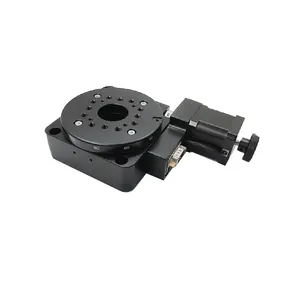 Samsr-plataforma giratoria motorizada, 60mm, 100mm, 200mm, 300mm, rotación eléctrica, gusano de escenario, 360