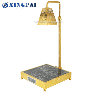XINGPAI <span class=keywords><strong>restaurante</strong></span> suministros árabe lujo oro eléctrico <span class=keywords><strong>comida</strong></span> calor preservación lámpara infrarroja <span class=keywords><strong>comida</strong></span> calentador lámpara para buffet - Product Image 2