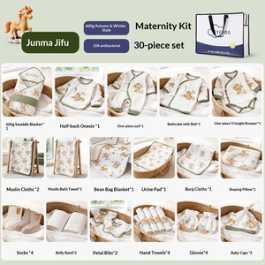 Borsa Ospedaliera per Maternità, <span class=keywords><strong>Set</strong></span> Completo Specifico per la Maternità, <span class=keywords><strong>Set</strong></span> di Abbigliamento Organico per Neonati con Fascia Avvolgente - Product Image 2