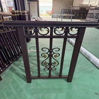 Clôture en aluminium de style moderne, traitée thermiquement, écologique et durable pour usage résidentiel et commercial