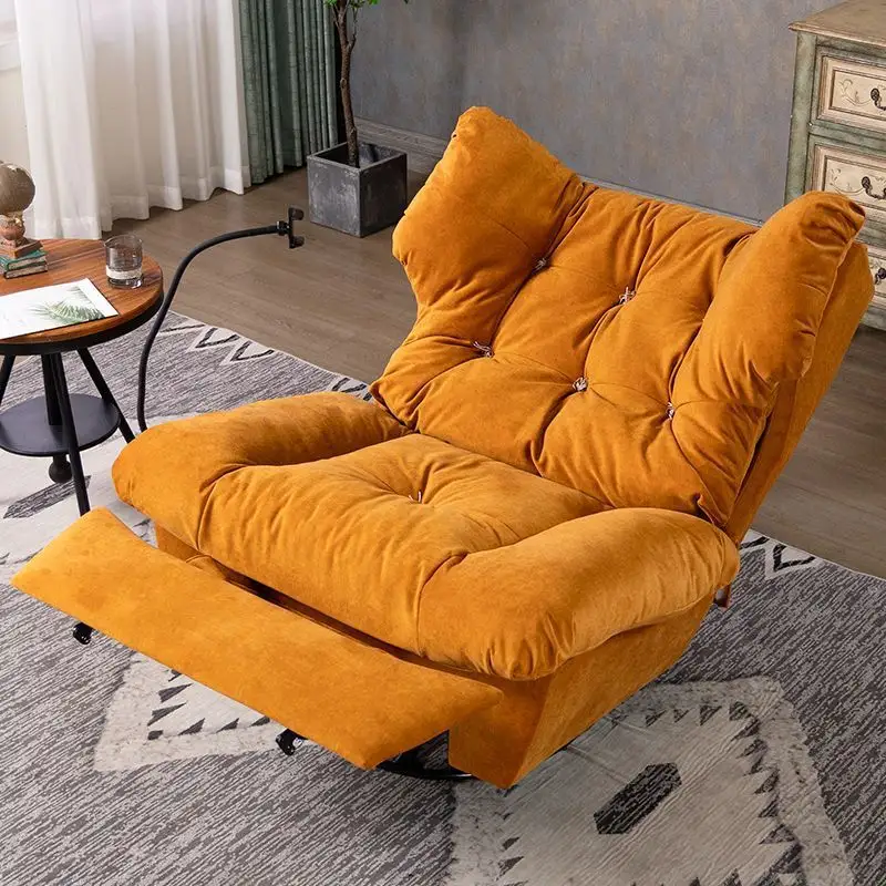 Kursi sofa awan sangat nyaman, kursi sofa kain goyang listrik tunggal dan tidur