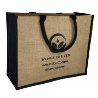 Sac fourre-tout en toile de jute personnalisé pour la publicité