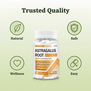 แคปซูลรากแอสตราแกลส์ สารสกัดจากรากบริสุทธิ์คุณภาพสูง แคปซูลวีแกน ธรรมชาติ แบบดั้งเดิมของจีน บรรจุภัณฑ์สำหรับใช้ทุกวัน - Product Image 4