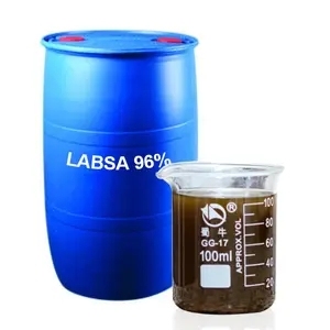 Ácido sulfónico 96%/LAS/LABSA/benceno de alquilo lineal para hacer toda la materia prima detergente, materias primas cosméticas tambor de PE de 215kg - Product Image 2